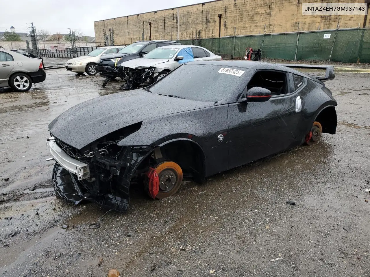 2016 Nissan 370Z Base VIN: JN1AZ4EH7GM937143 Lot: 51957325