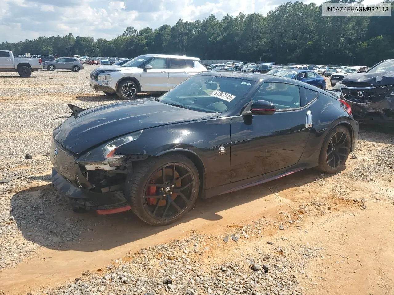 2016 Nissan 370Z Base VIN: JN1AZ4EH6GM932113 Lot: 61807145