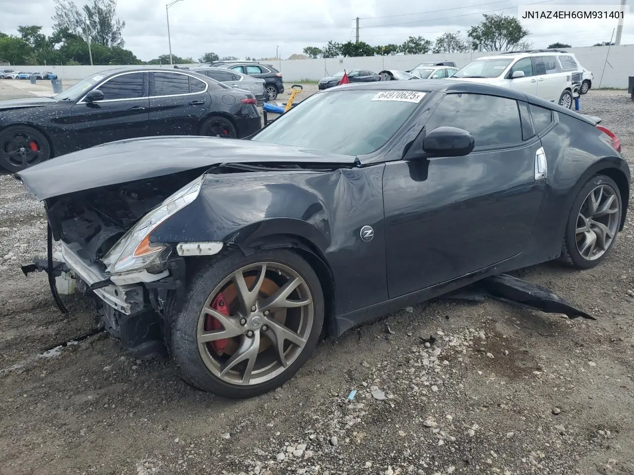 2016 Nissan 370Z Base VIN: JN1AZ4EH6GM931401 Lot: 64970625