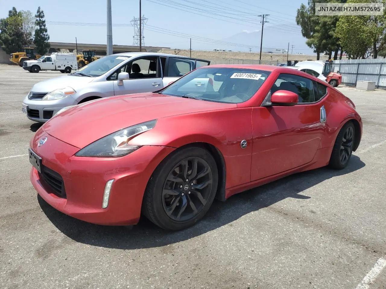 2018 Nissan 370Z Base VIN: JN1AZ4EH7JM572695 Lot: 60071965