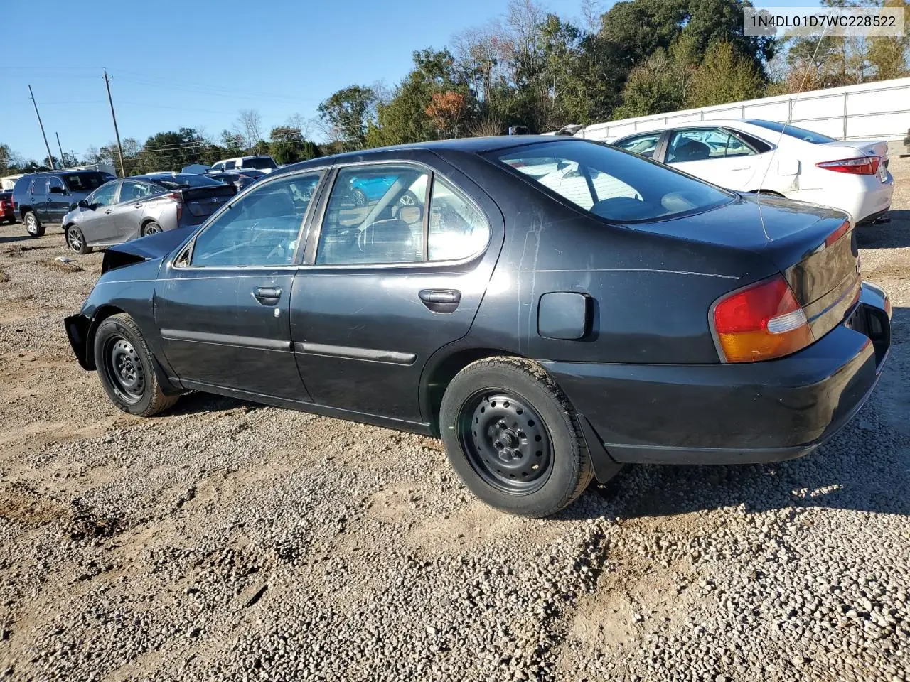 1998 Nissan Altima Xe VIN: 1N4DL01D7WC228522 Lot: 50413465