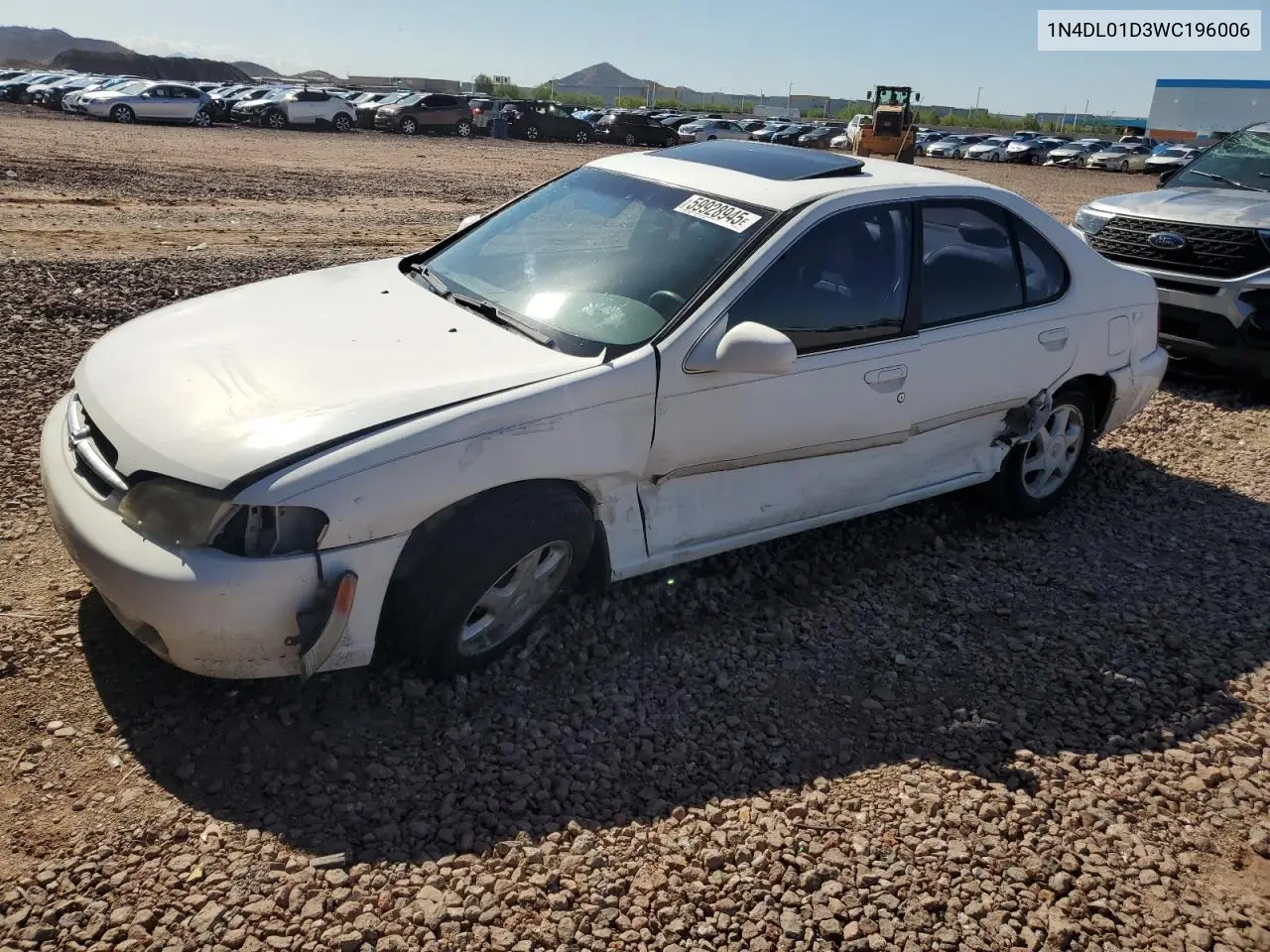 1998 Nissan Altima Xe VIN: 1N4DL01D3WC196006 Lot: 59928945
