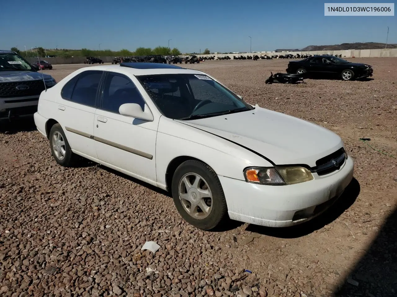 1998 Nissan Altima Xe VIN: 1N4DL01D3WC196006 Lot: 59928945