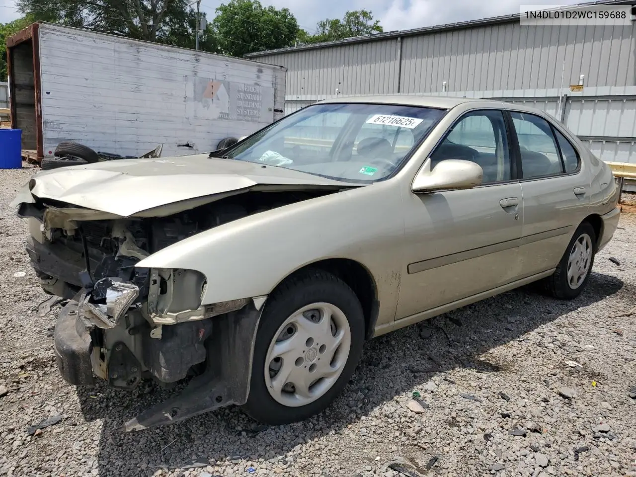 1998 Nissan Altima Xe VIN: 1N4DL01D2WC159688 Lot: 61216625