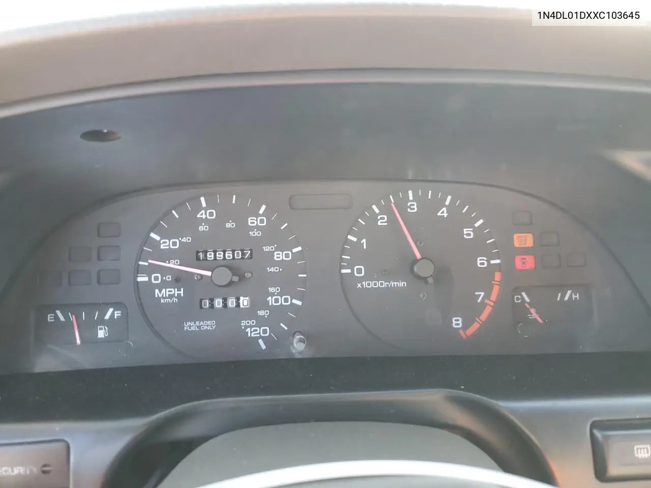 1999 Nissan Altima Xe VIN: 1N4DL01DXXC103645 Lot: 52984535