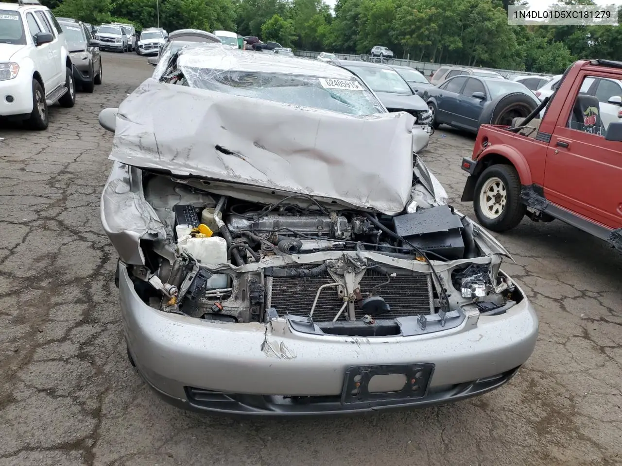 1999 Nissan Altima Xe VIN: 1N4DL01D5XC181279 Lot: 62405915