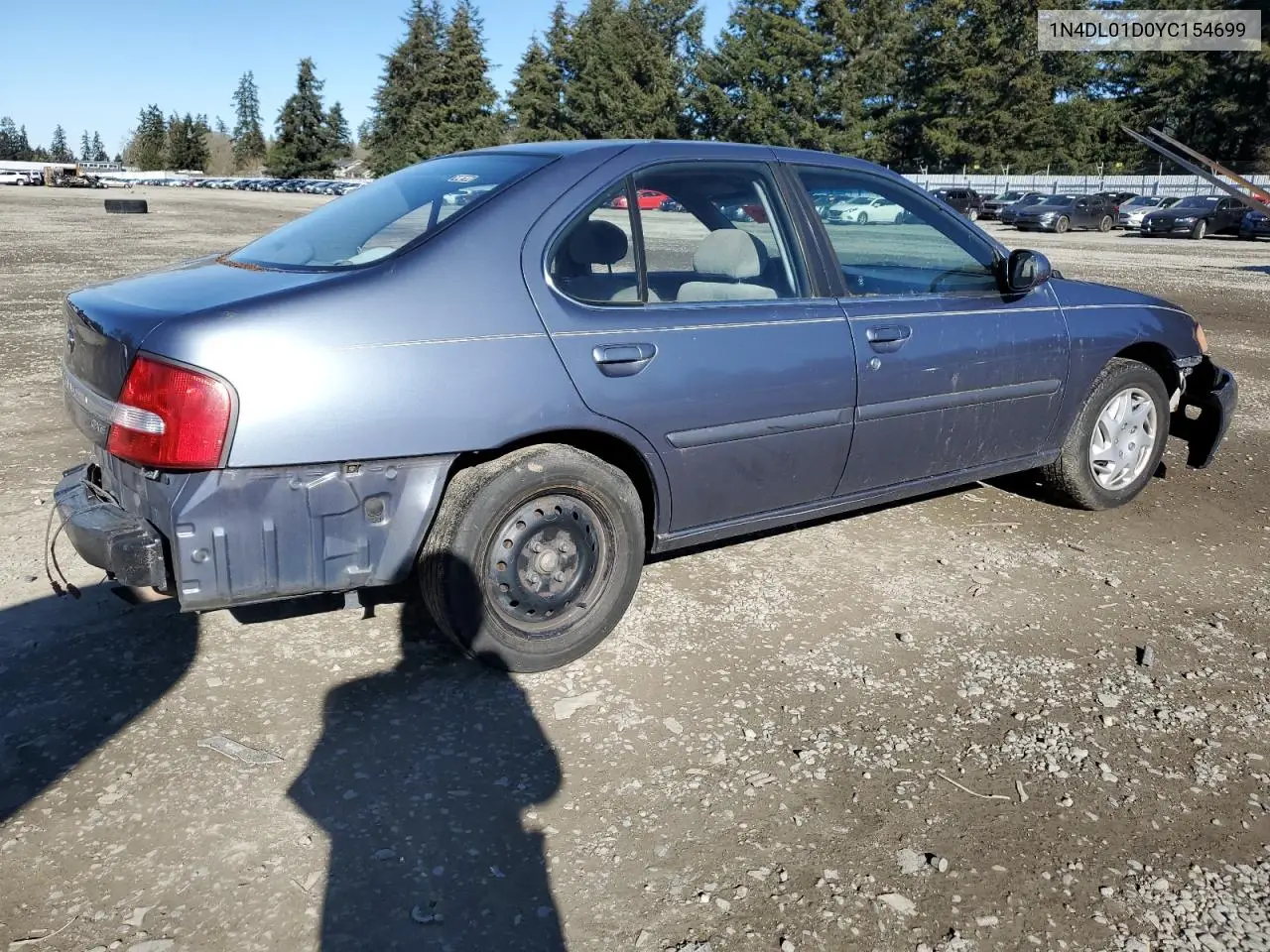 2000 Nissan Altima Xe VIN: 1N4DL01D0YC154699 Lot: 44737265
