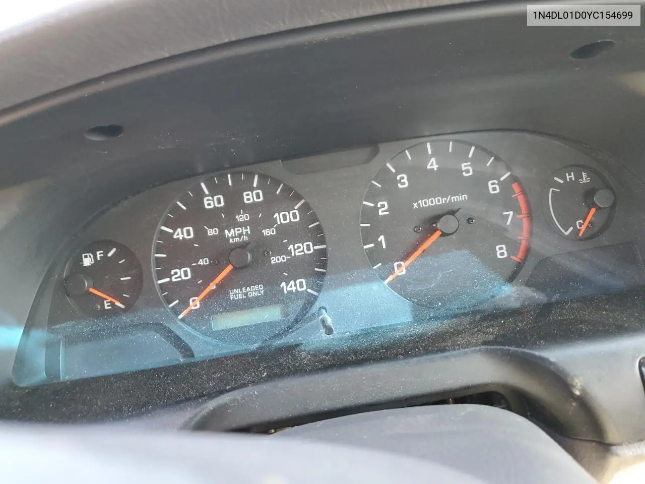 2000 Nissan Altima Xe VIN: 1N4DL01D0YC154699 Lot: 44737265