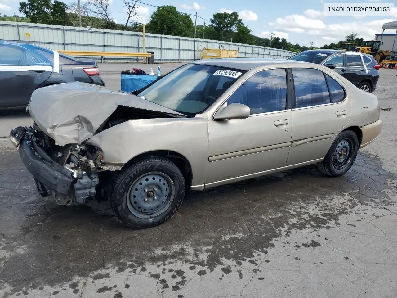 2000 Nissan Altima Xe VIN: 1N4DL01D3YC204155 Lot: 57599465