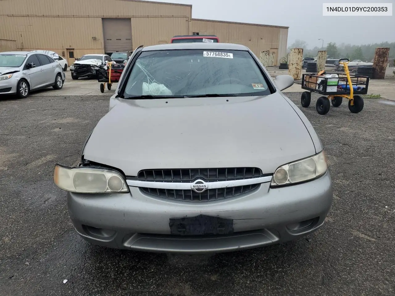 2000 Nissan Altima Xe VIN: 1N4DL01D9YC200353 Lot: 57768835