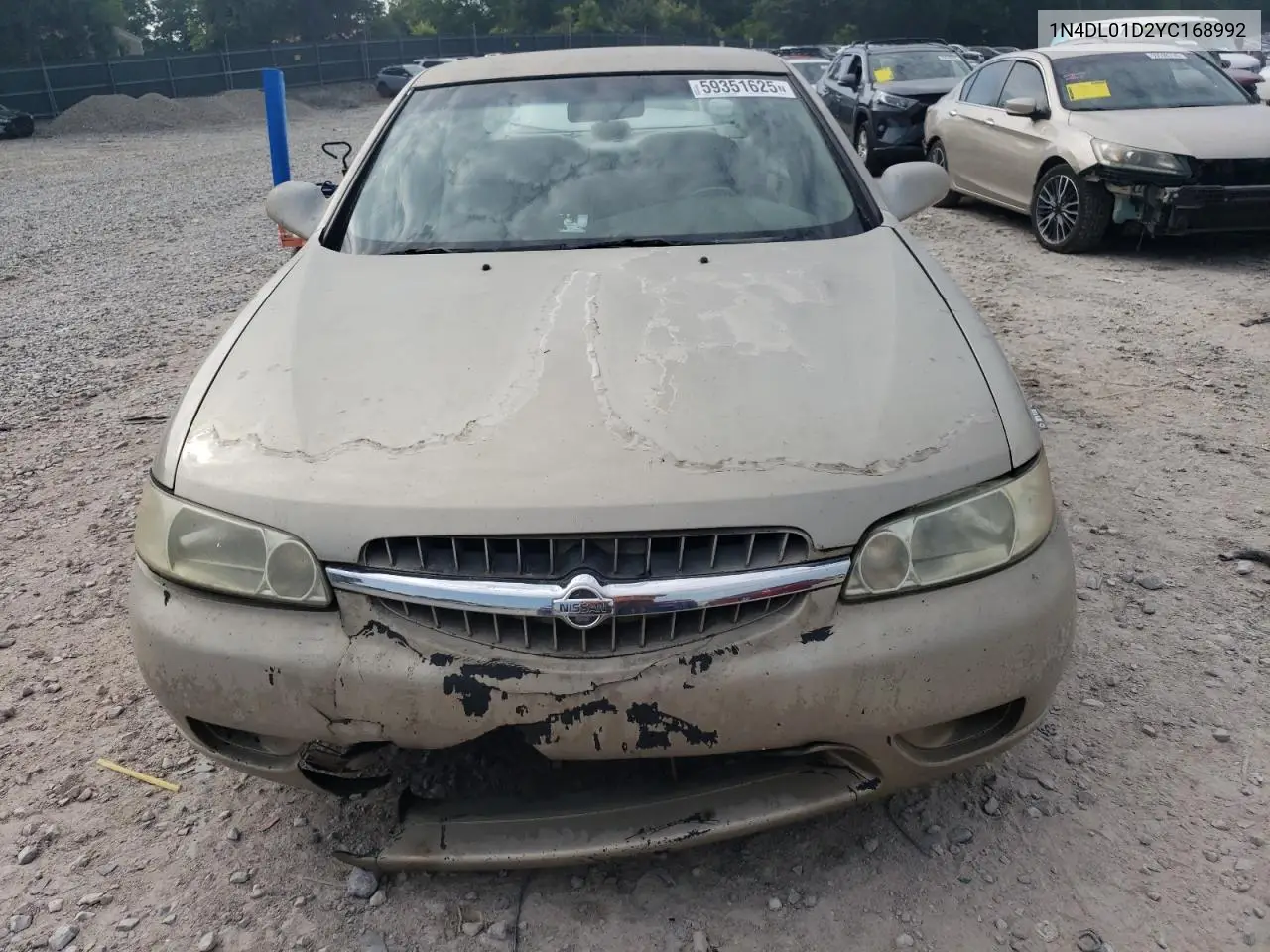 2000 Nissan Altima Xe VIN: 1N4DL01D2YC168992 Lot: 59351625