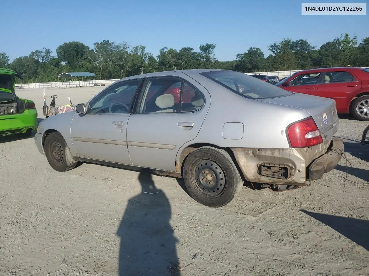 2000 Nissan Altima Xe VIN: 1N4DL01D2YC122255 Lot: 61621545