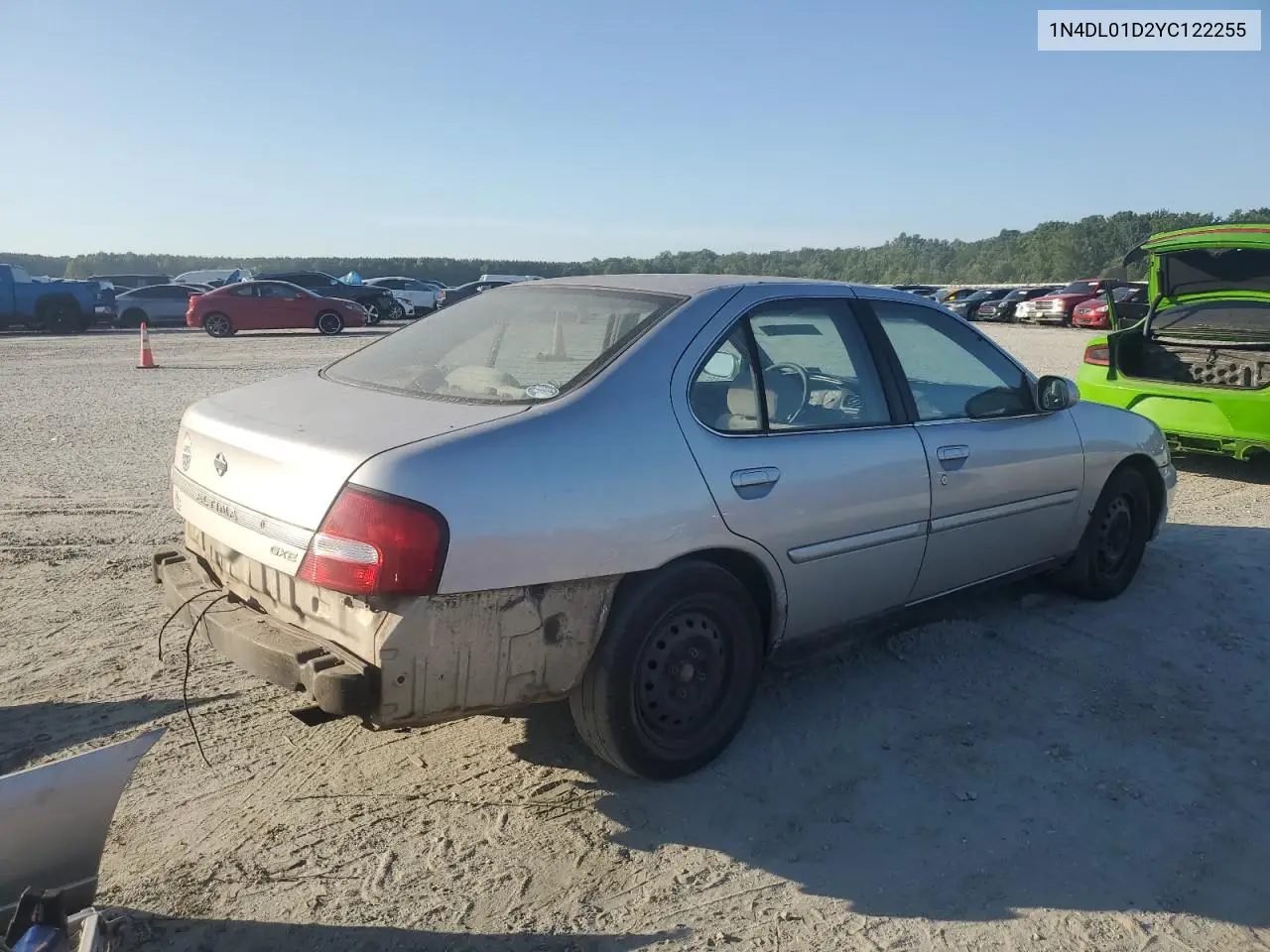2000 Nissan Altima Xe VIN: 1N4DL01D2YC122255 Lot: 61621545