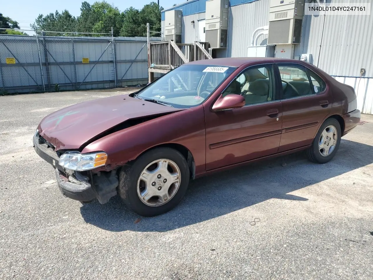2000 Nissan Altima Xe VIN: 1N4DL01D4YC247161 Lot: 61966685