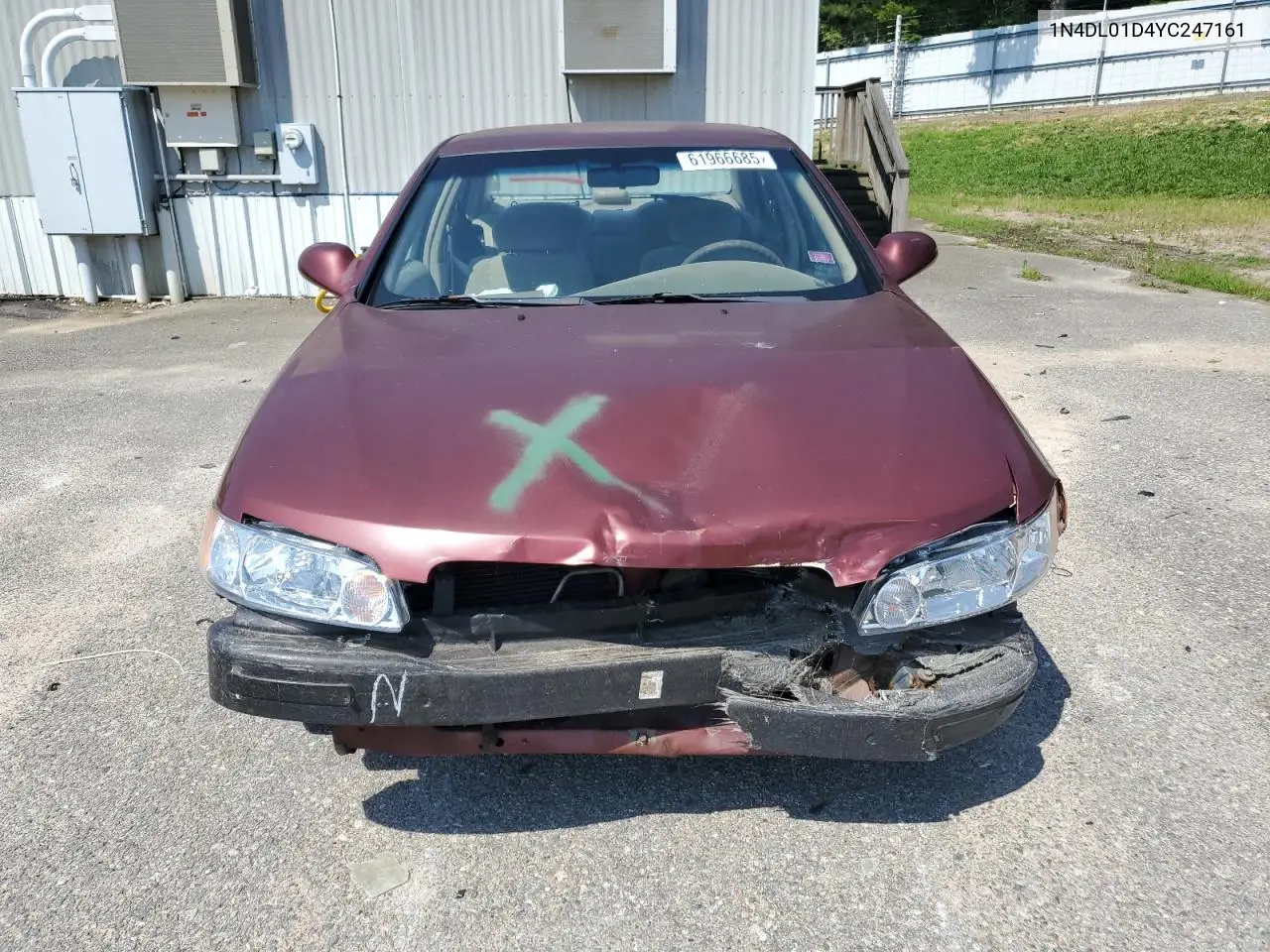 2000 Nissan Altima Xe VIN: 1N4DL01D4YC247161 Lot: 61966685