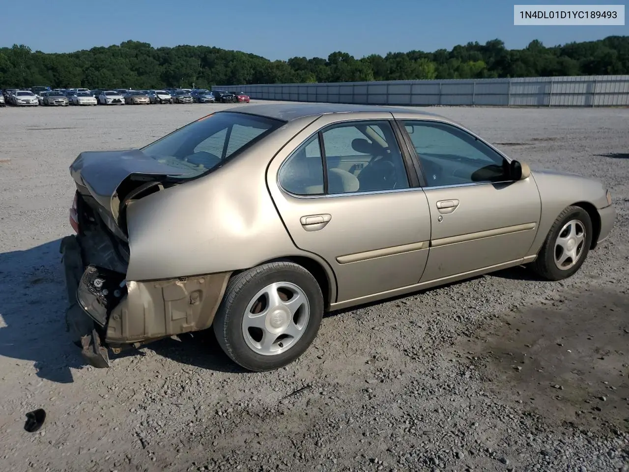 2000 Nissan Altima Xe VIN: 1N4DL01D1YC189493 Lot: 61993685