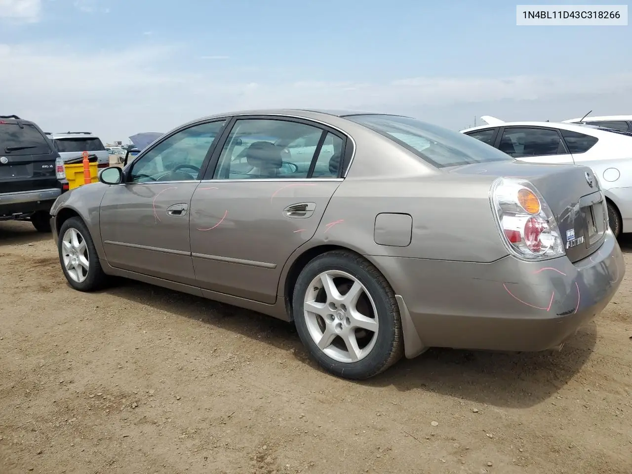 2003 Nissan Altima Se VIN: 1N4BL11D43C318266 Lot: 62058085