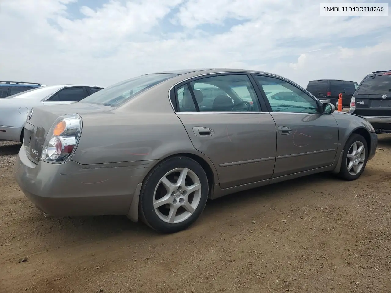 2003 Nissan Altima Se VIN: 1N4BL11D43C318266 Lot: 62058085