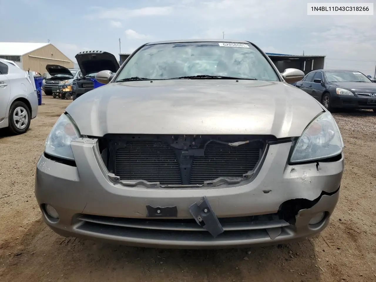 2003 Nissan Altima Se VIN: 1N4BL11D43C318266 Lot: 62058085