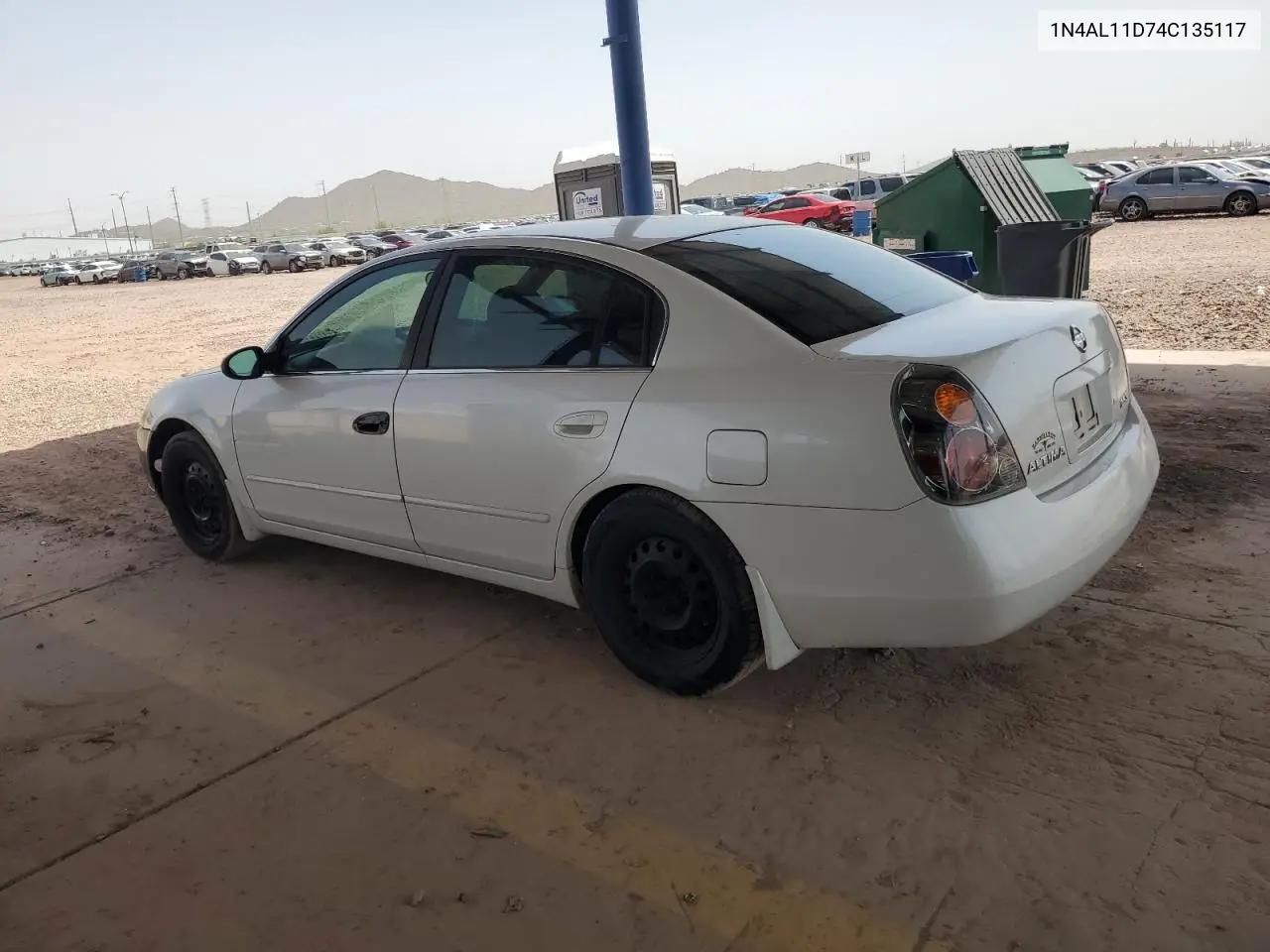 2004 Nissan Altima Base VIN: 1N4AL11D74C135117 Lot: 63344465