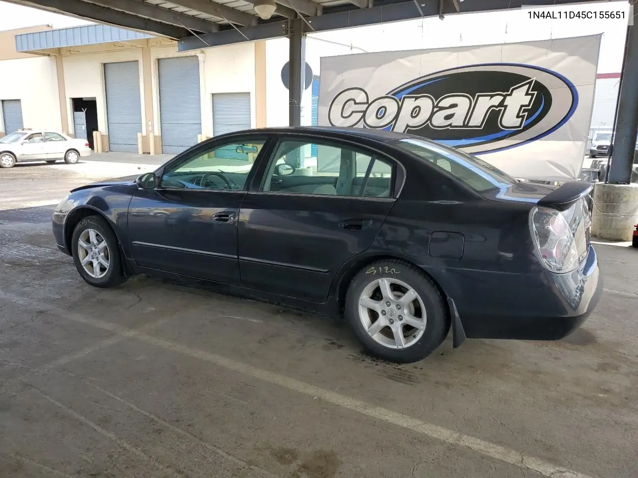 2005 Nissan Altima S VIN: 1N4AL11D45C155651 Lot: 56910945