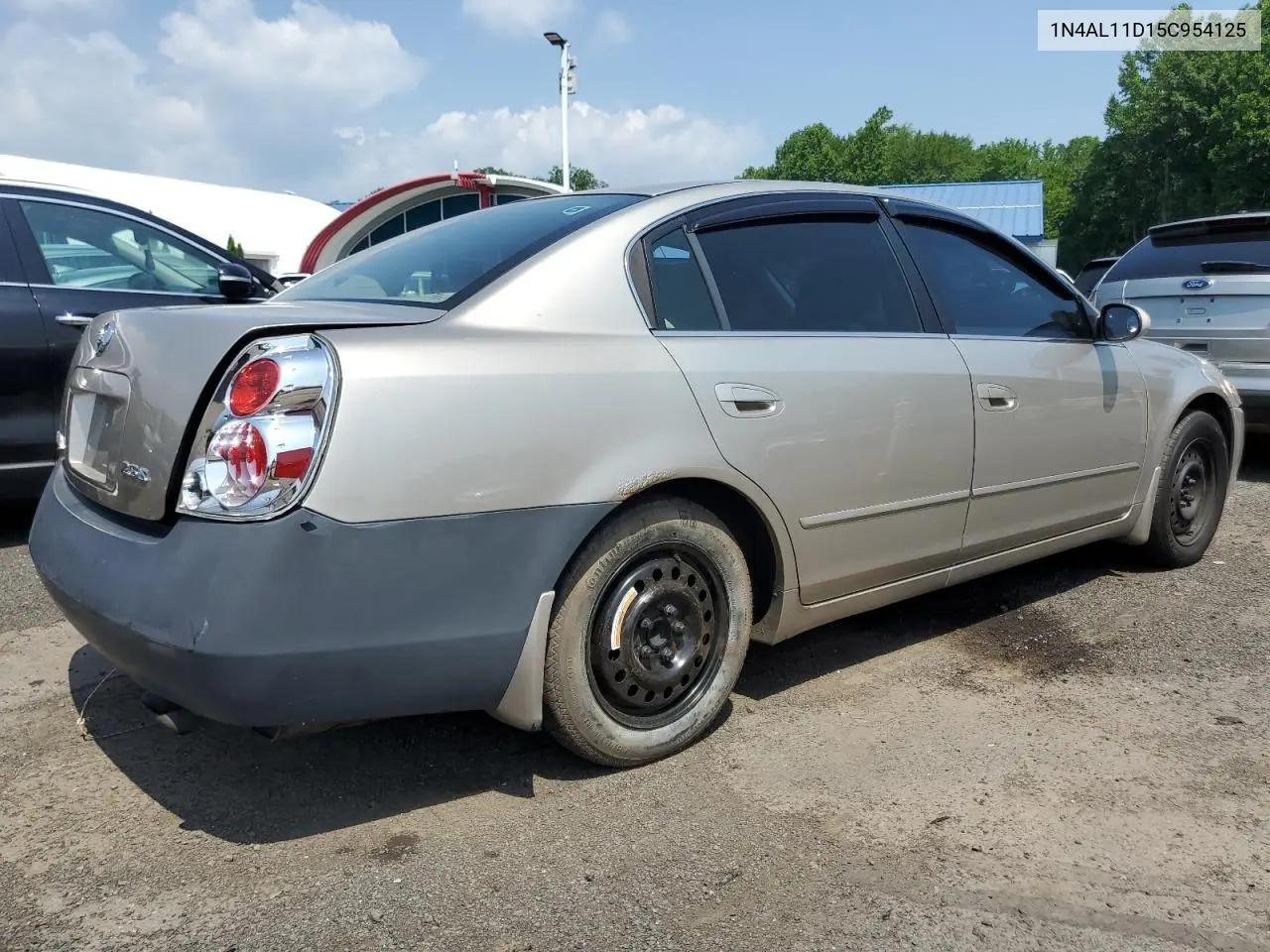 2005 Nissan Altima S VIN: 1N4AL11D15C954125 Lot: 61075535