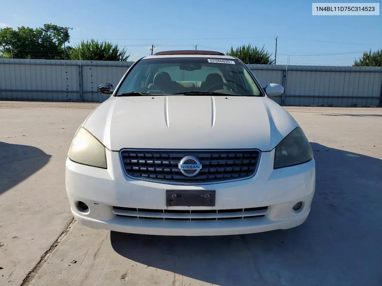 2005 Nissan Altima Se VIN: 1N4BL11D75C314523 Lot: 62086035