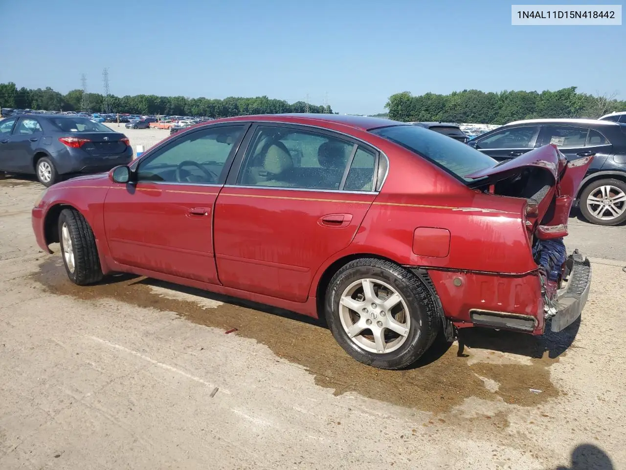 2005 Nissan Altima S VIN: 1N4AL11D15N418442 Lot: 62115765