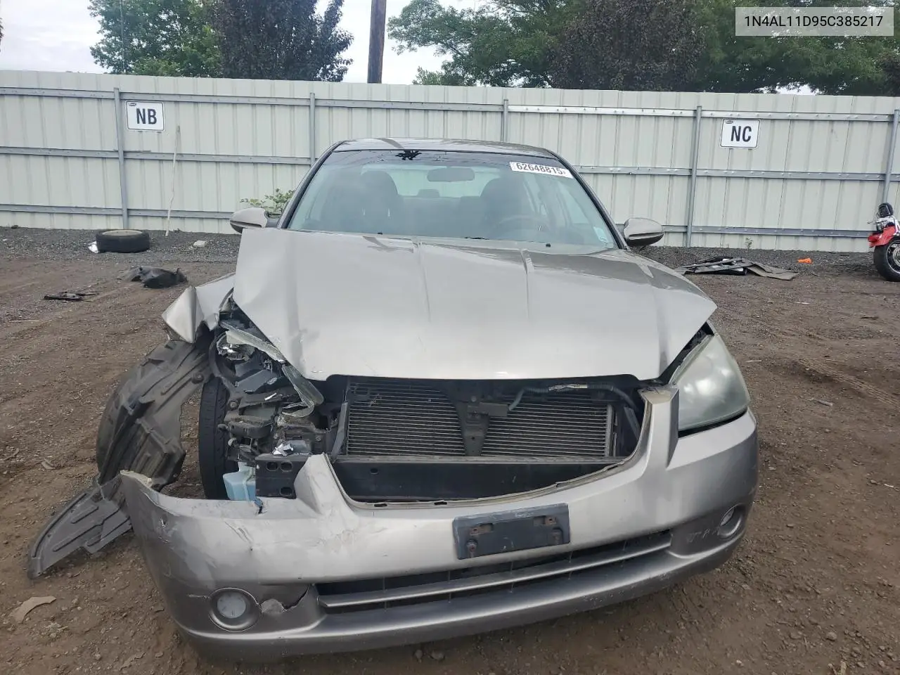 2005 Nissan Altima S VIN: 1N4AL11D95C385217 Lot: 62648815