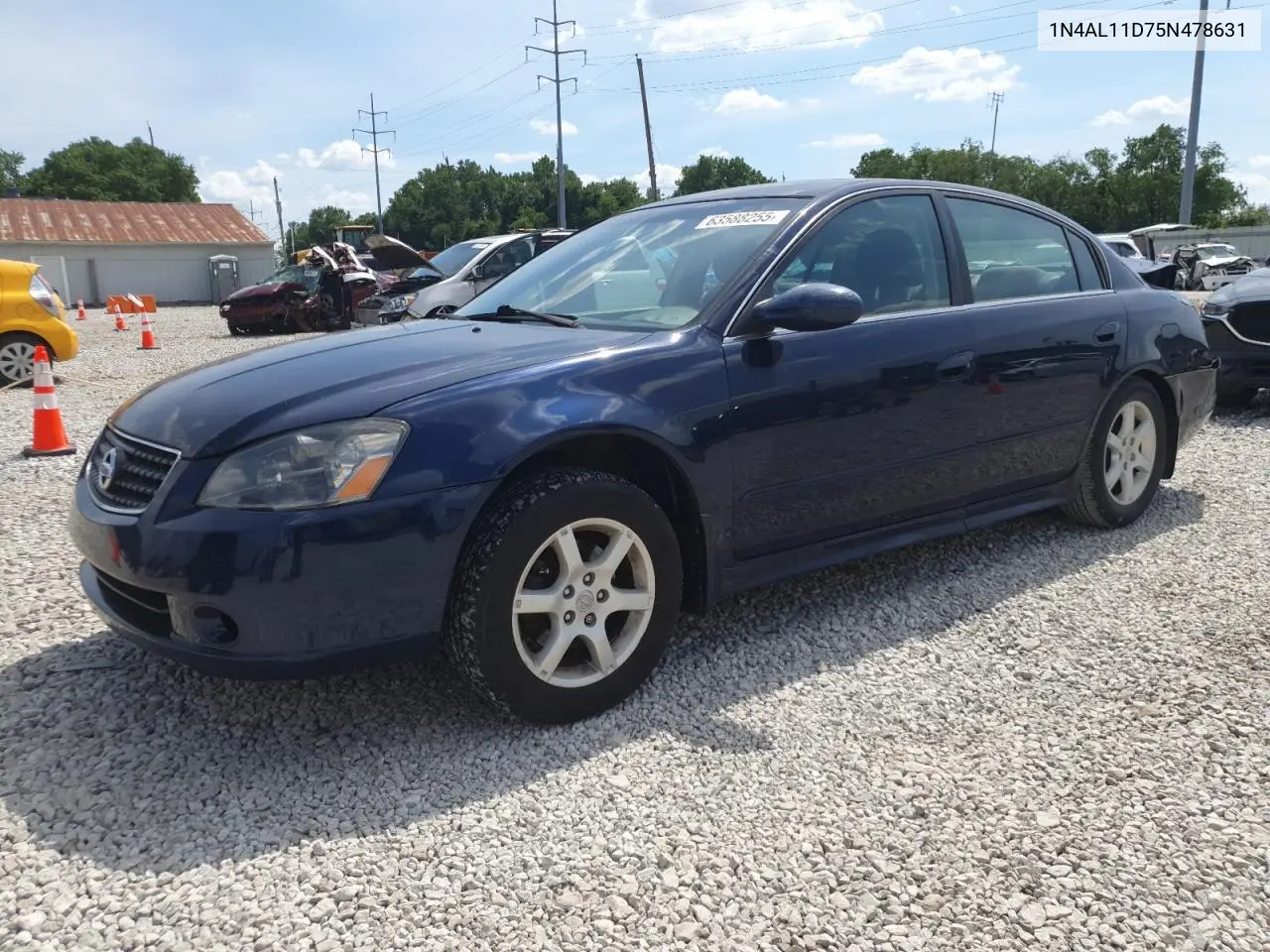 2005 Nissan Altima S VIN: 1N4AL11D75N478631 Lot: 63588255