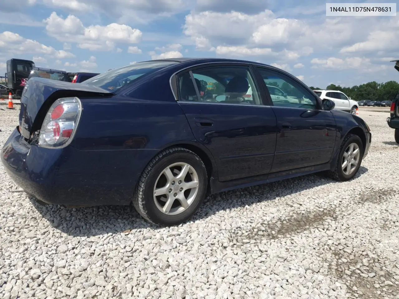 2005 Nissan Altima S VIN: 1N4AL11D75N478631 Lot: 63588255