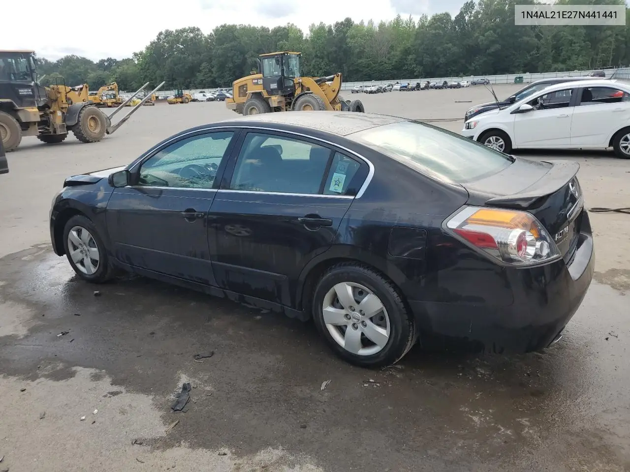 2007 Nissan Altima 2.5 VIN: 1N4AL21E27N441441 Lot: 62067055