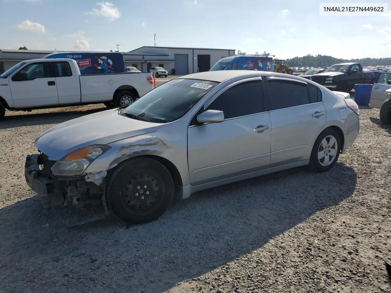 2007 Nissan Altima 2.5 VIN: 1N4AL21E27N449622 Lot: 62105365
