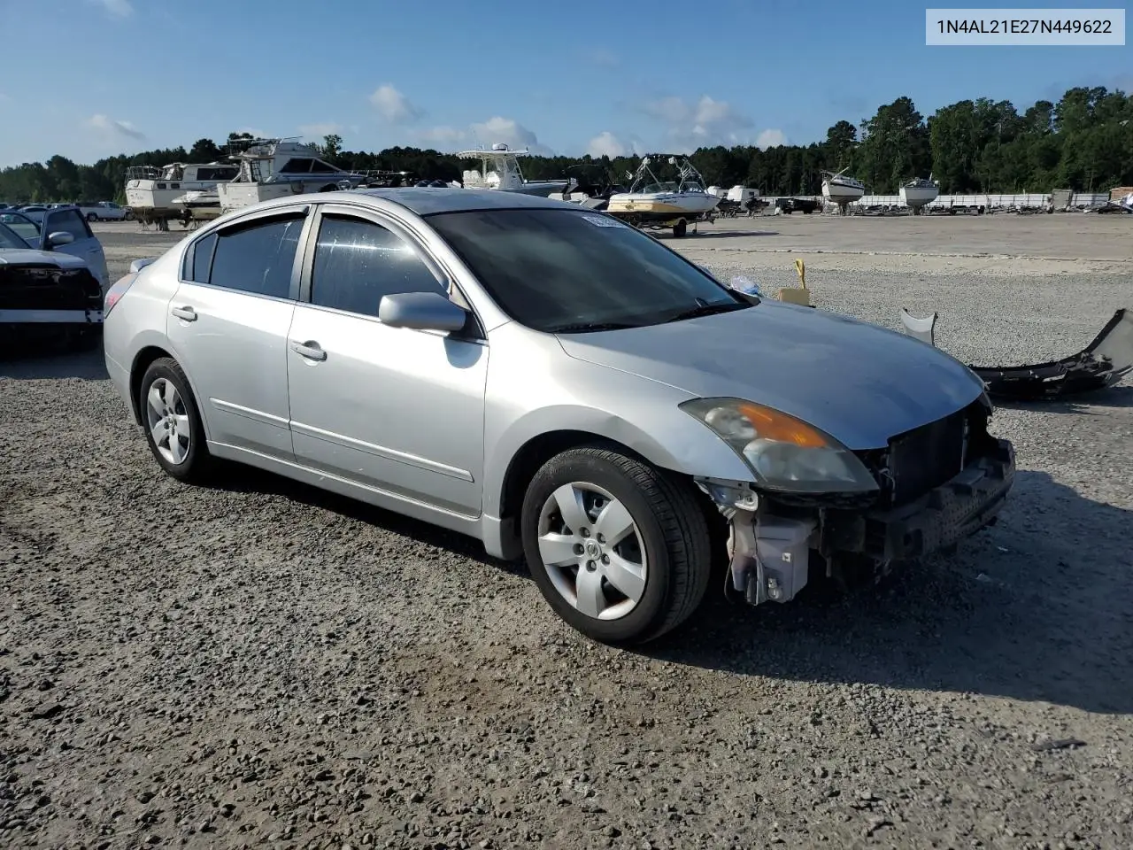 2007 Nissan Altima 2.5 VIN: 1N4AL21E27N449622 Lot: 62105365
