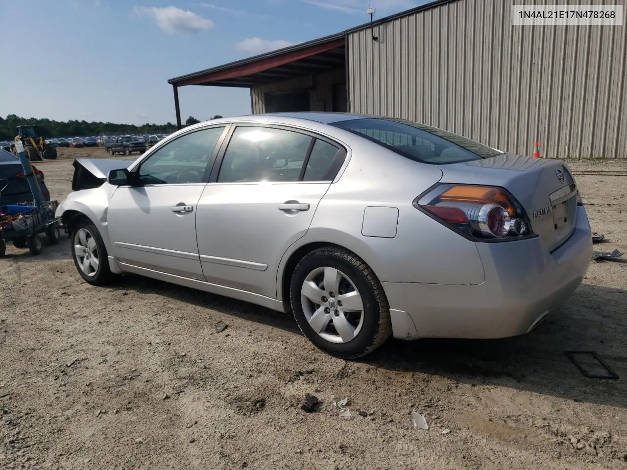 2007 Nissan Altima 2.5 VIN: 1N4AL21E17N478268 Lot: 63242815