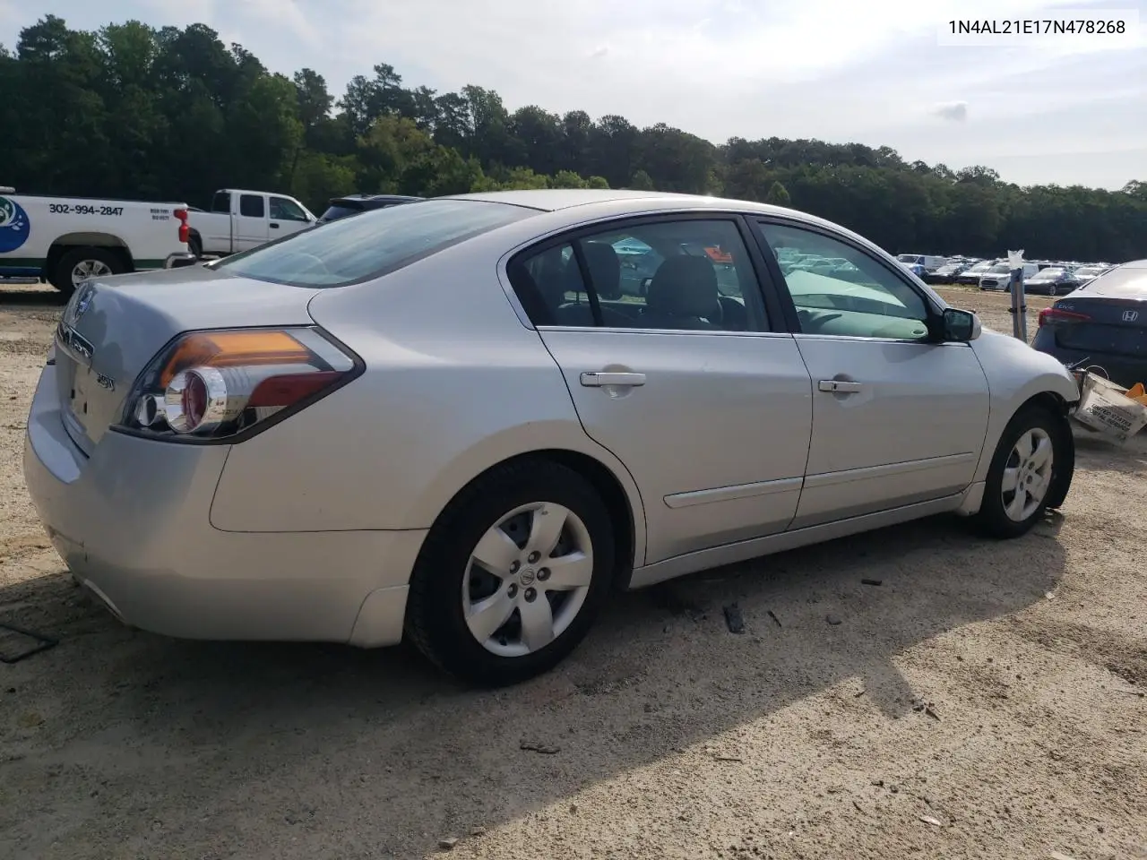2007 Nissan Altima 2.5 VIN: 1N4AL21E17N478268 Lot: 63242815