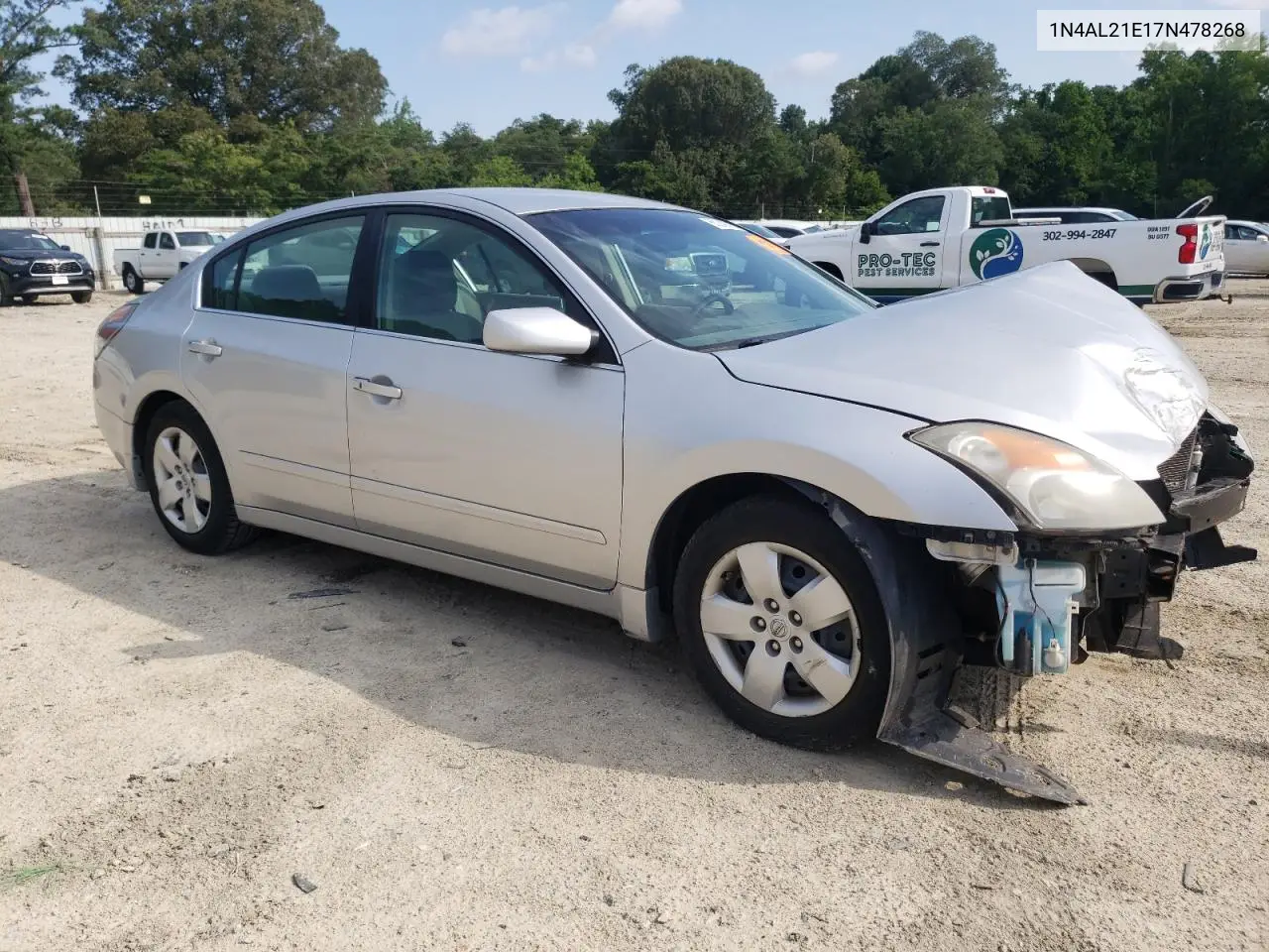 2007 Nissan Altima 2.5 VIN: 1N4AL21E17N478268 Lot: 63242815