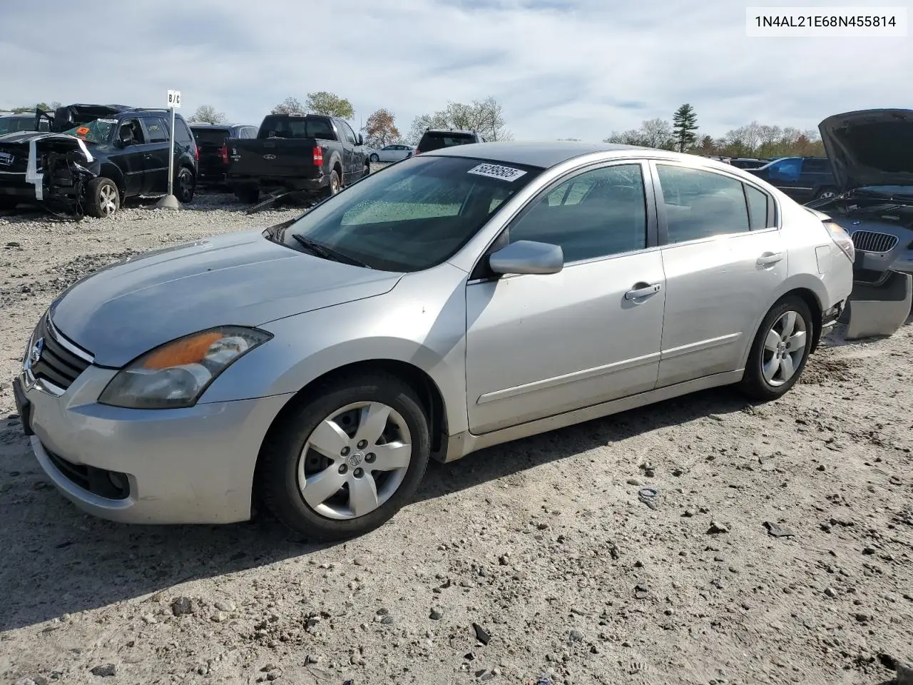 2008 Nissan Altima 2.5 VIN: 1N4AL21E68N455814 Lot: 56299505
