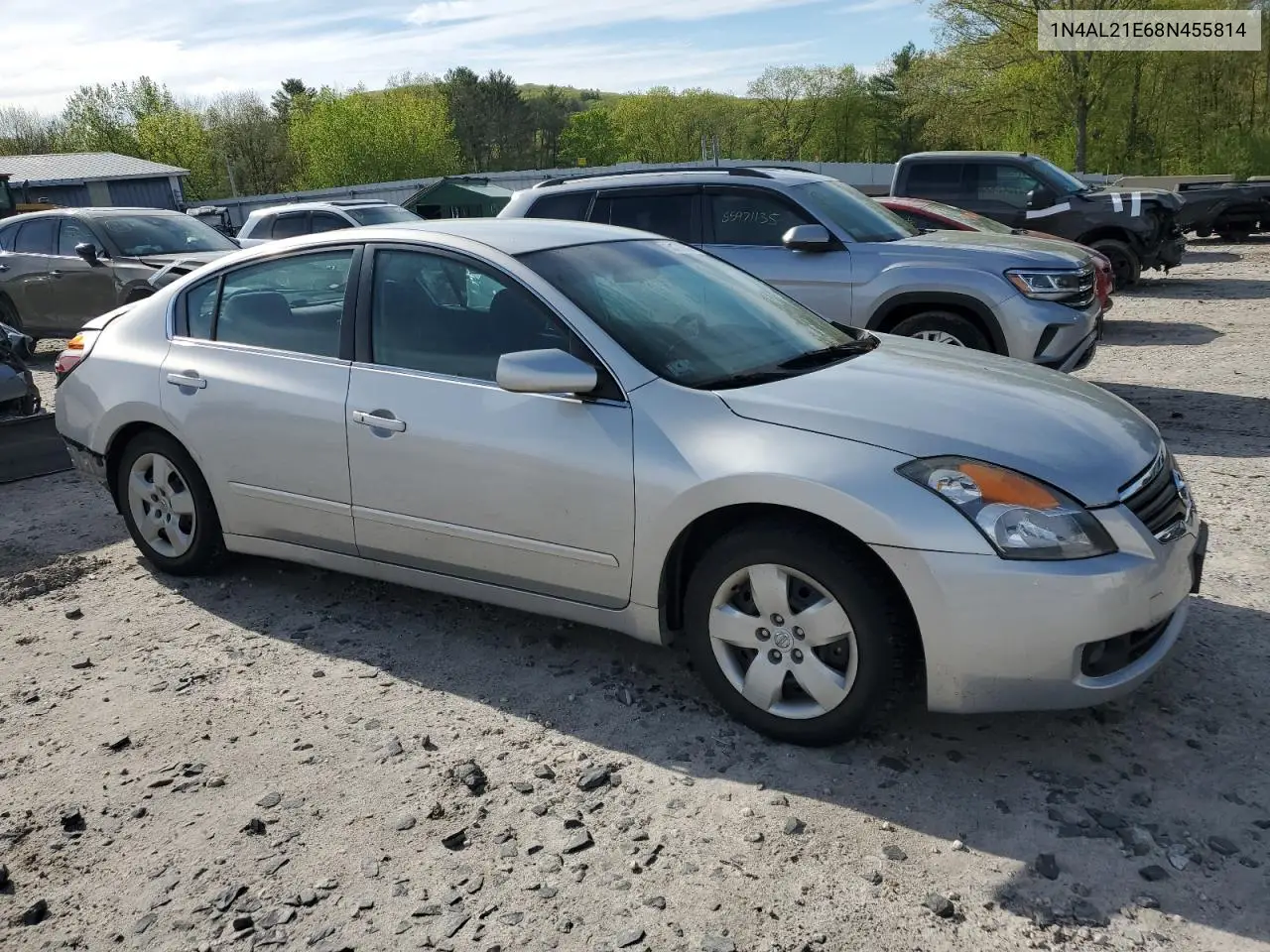 2008 Nissan Altima 2.5 VIN: 1N4AL21E68N455814 Lot: 56299505