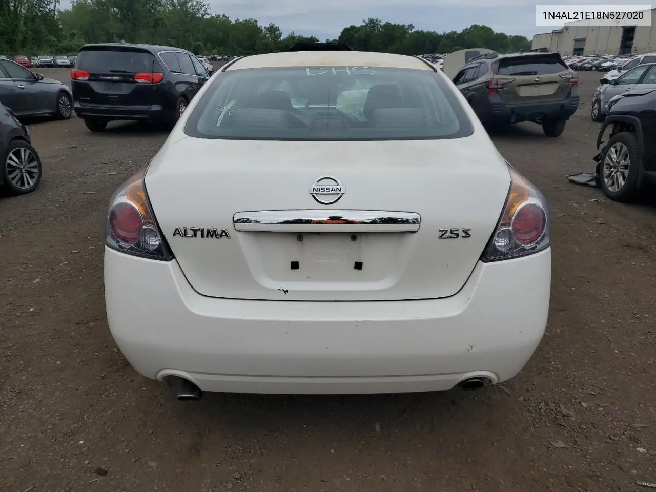 2008 Nissan Altima 2.5 VIN: 1N4AL21E18N527020 Lot: 62116565