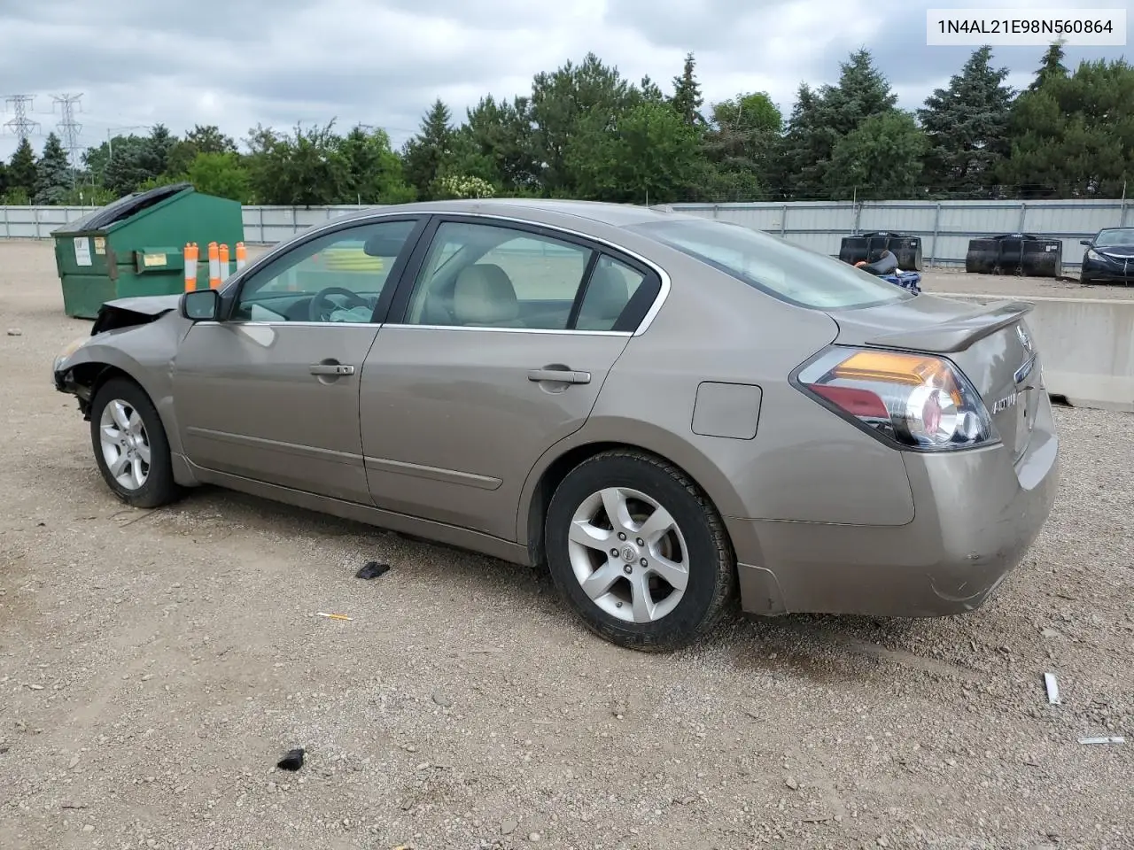 2008 Nissan Altima 2.5 VIN: 1N4AL21E98N560864 Lot: 62697705
