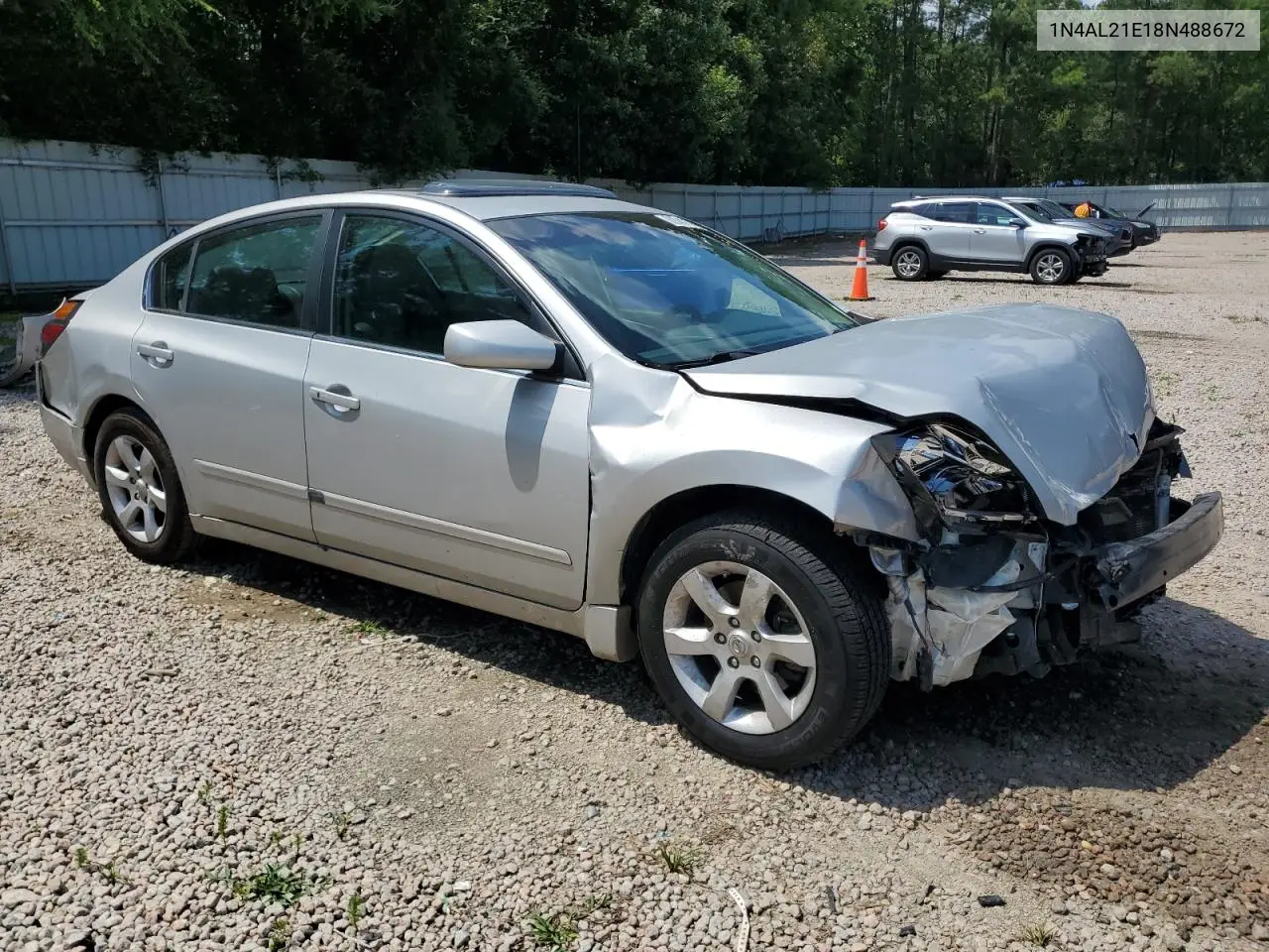 2008 Nissan Altima 2.5 VIN: 1N4AL21E18N488672 Lot: 62842875