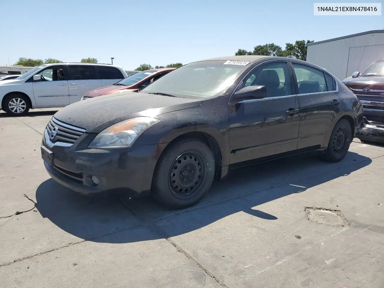 2008 Nissan Altima 2.5 VIN: 1N4AL21EX8N478416 Lot: 62939525