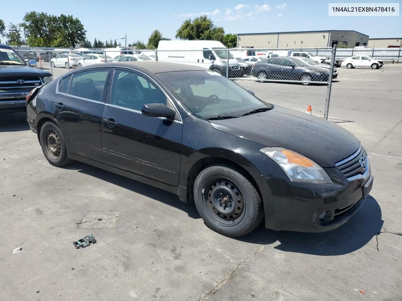 2008 Nissan Altima 2.5 VIN: 1N4AL21EX8N478416 Lot: 62939525