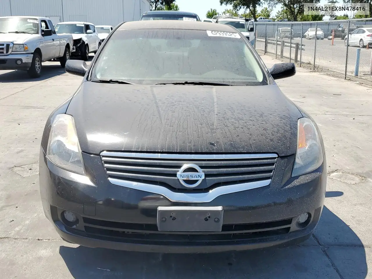 2008 Nissan Altima 2.5 VIN: 1N4AL21EX8N478416 Lot: 62939525