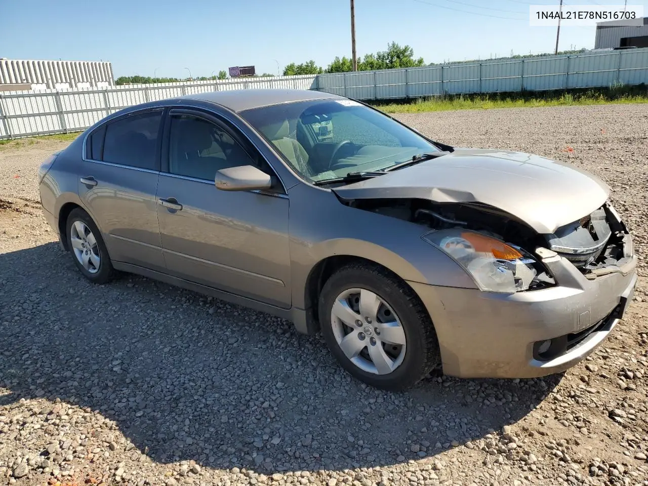 2008 Nissan Altima 2.5 VIN: 1N4AL21E78N516703 Lot: 63340185