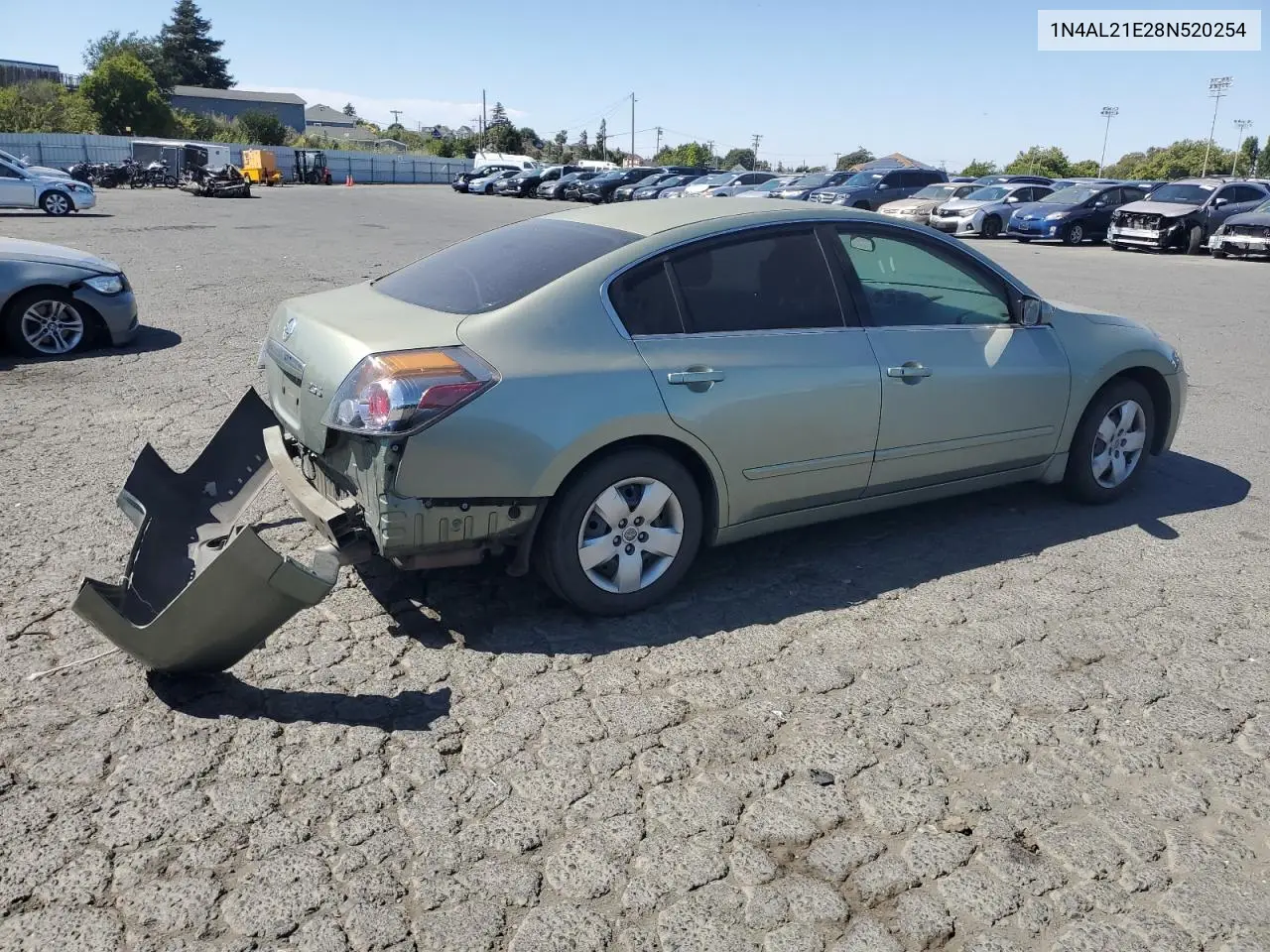 2008 Nissan Altima 2.5 VIN: 1N4AL21E28N520254 Lot: 63463465