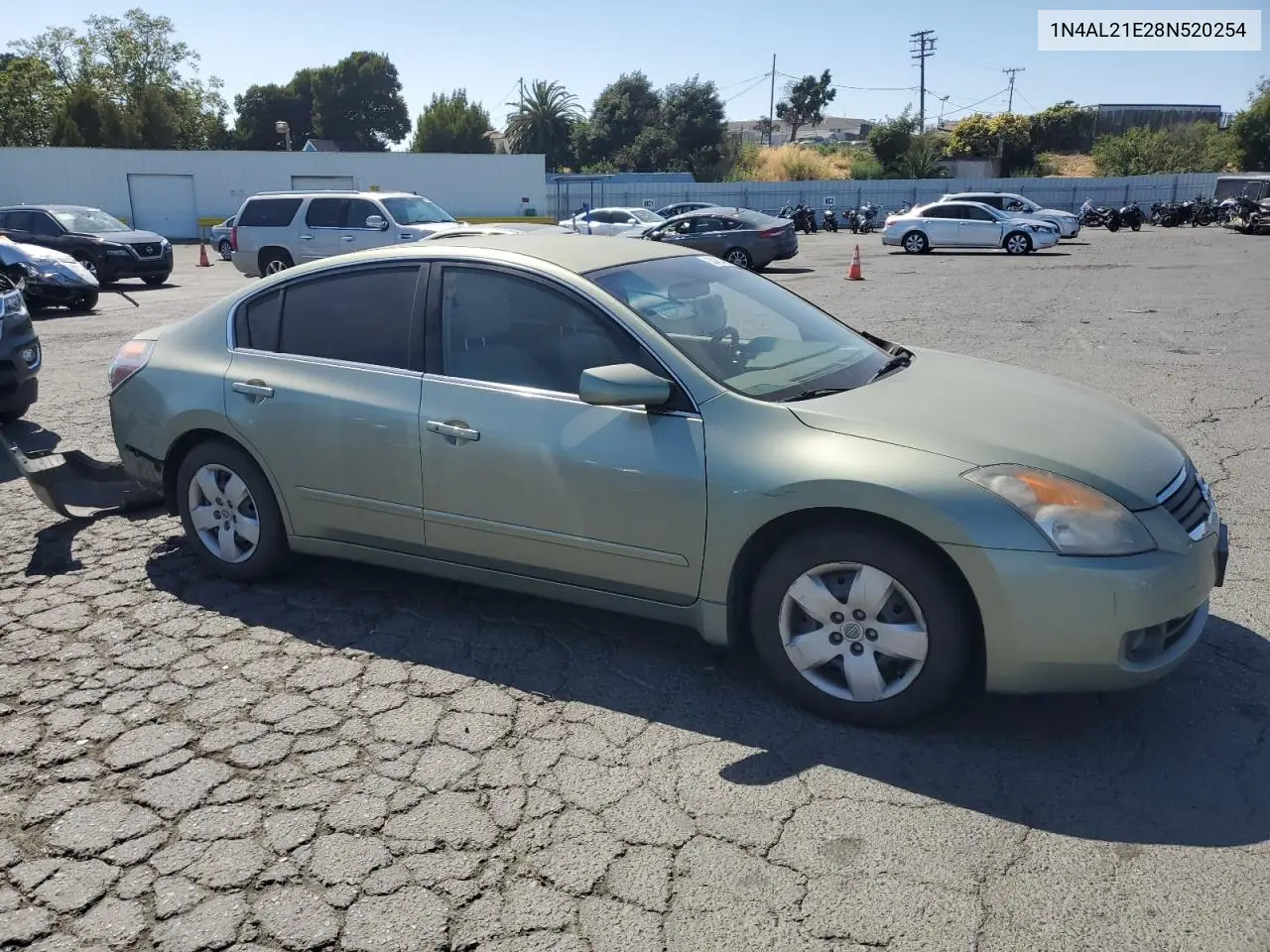 2008 Nissan Altima 2.5 VIN: 1N4AL21E28N520254 Lot: 63463465