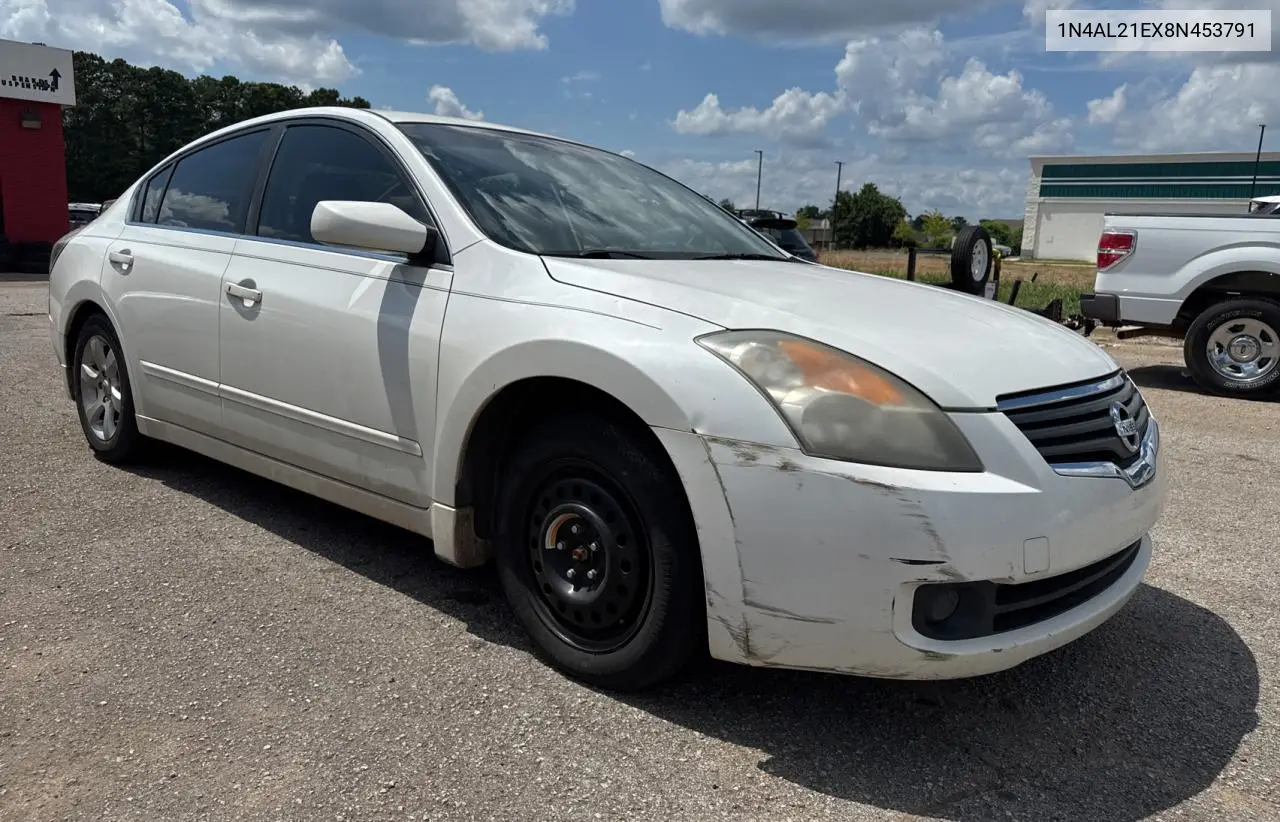 2008 Nissan Altima 2.5 VIN: 1N4AL21EX8N453791 Lot: 63713105