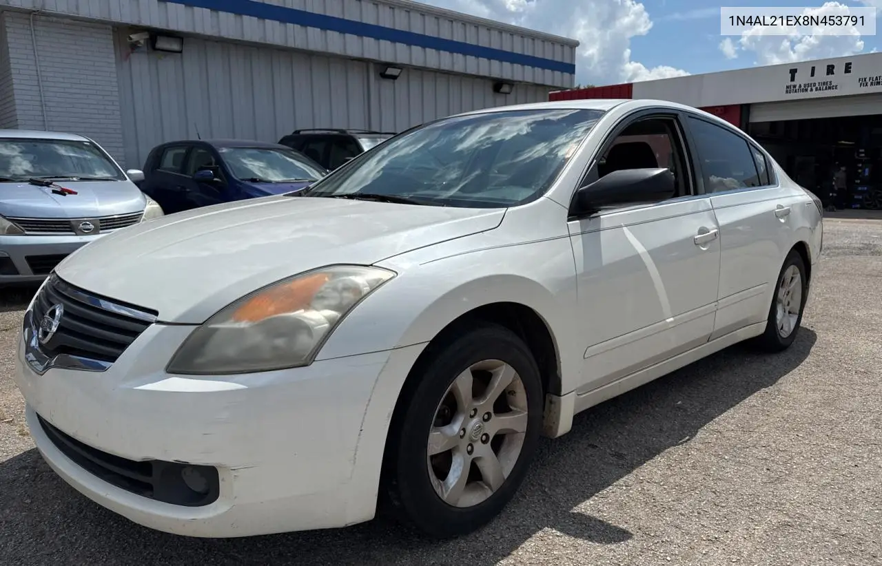 2008 Nissan Altima 2.5 VIN: 1N4AL21EX8N453791 Lot: 63713105
